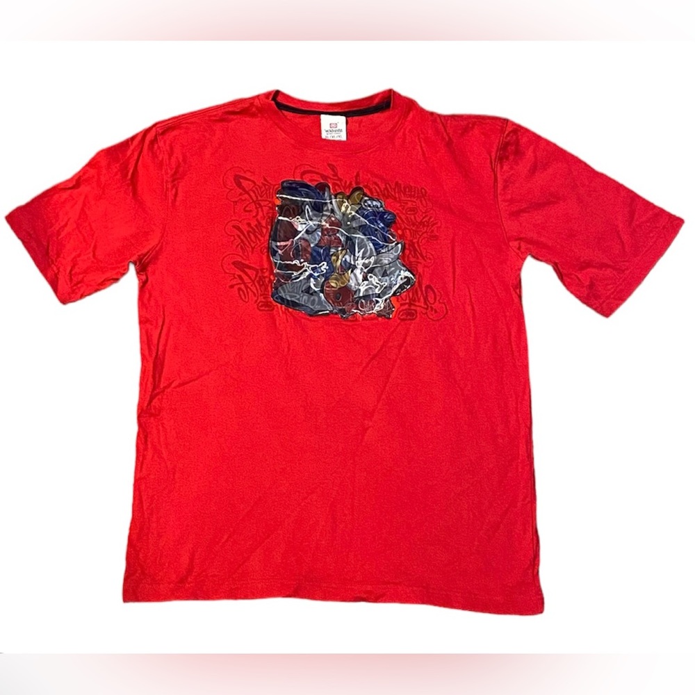 Ecko Unltd XL Graphic T-Shirt Crew Neck Short Sleeve Cotton Red